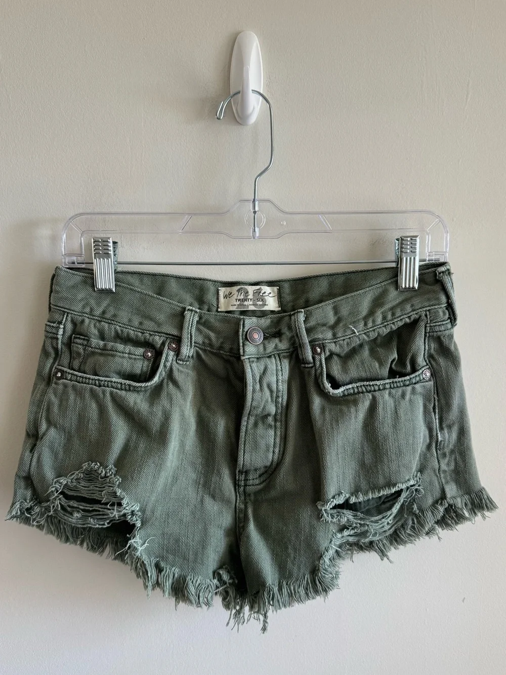 Free People Loving Good Vibrations Cut Off Shorts